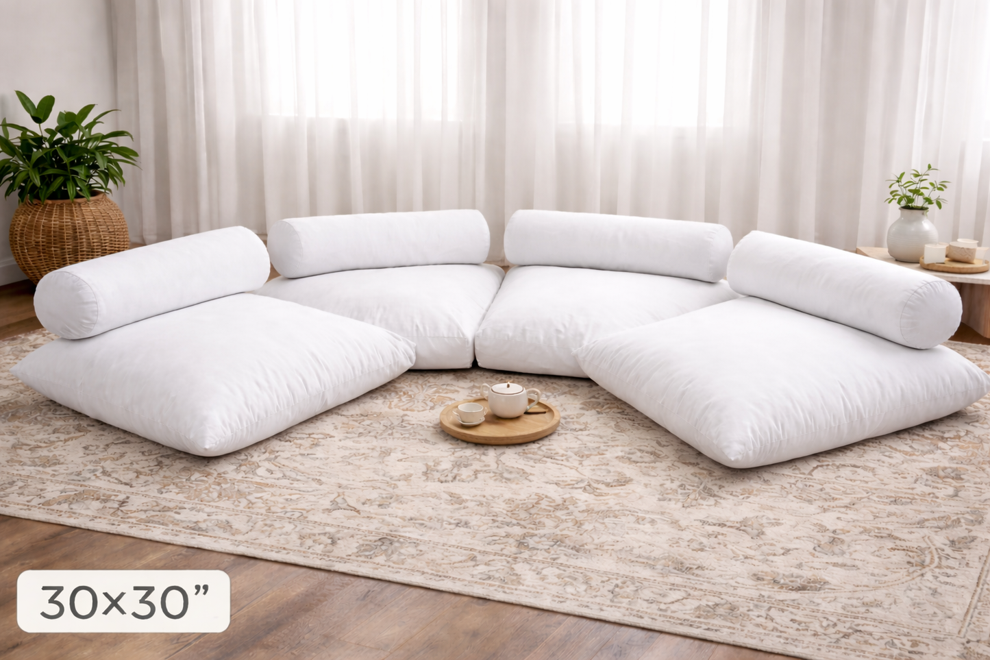 Floor Cushion Soft Ball Fiber (30x30)