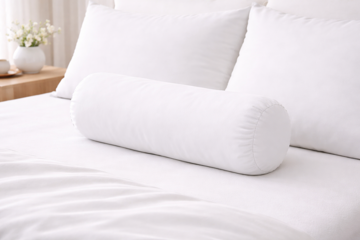 Neck Roll Pillow Soft Ball Fiber