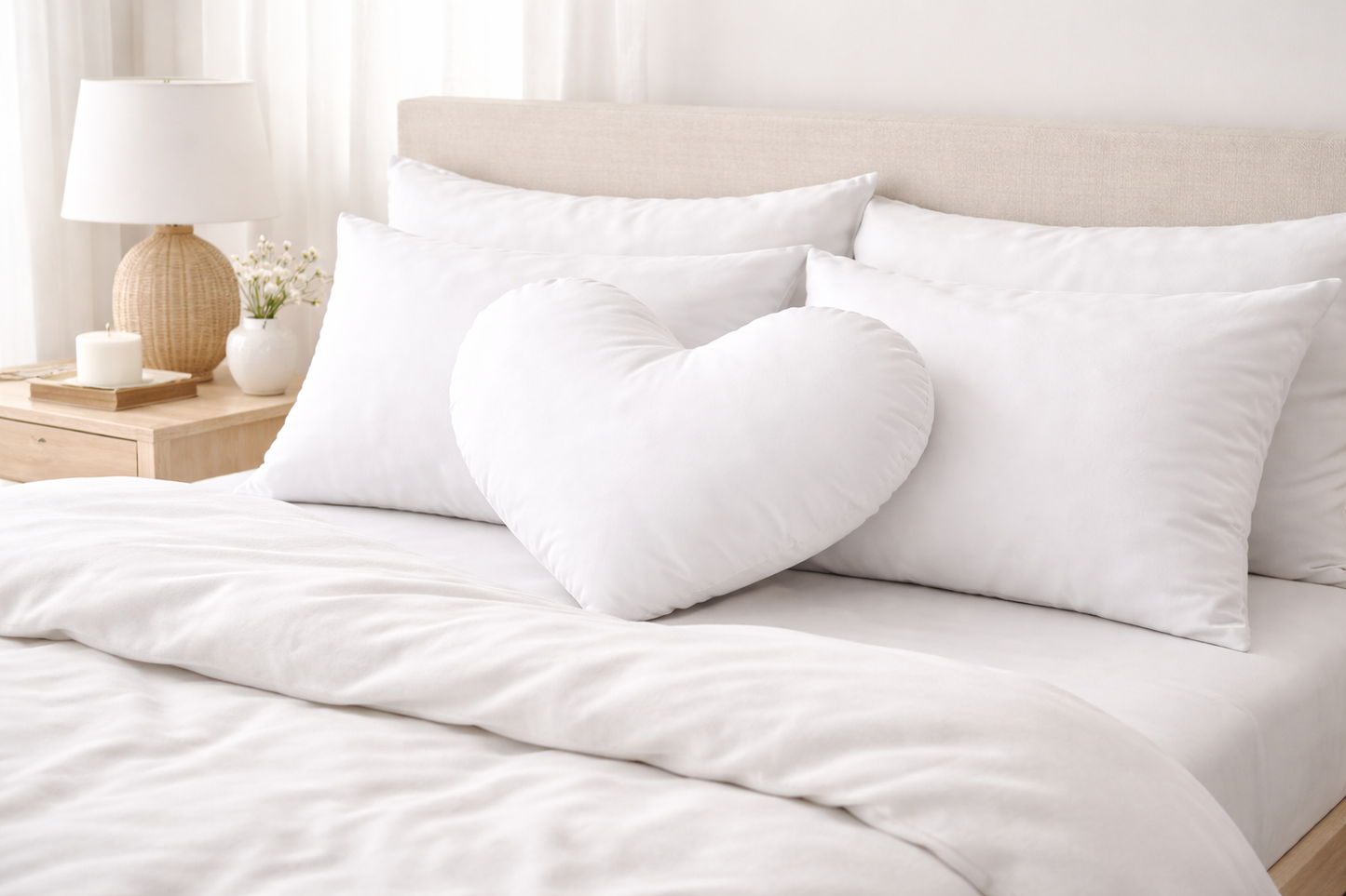 Heart Shape Cushion Soft Ball Fiber